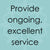 Text - provide ongoing excellent service - employment services - inclusion powell river