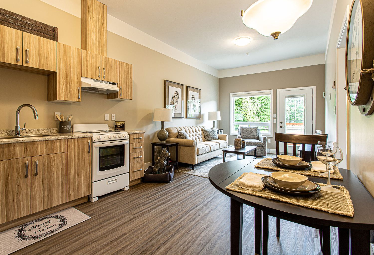 Interior view of the living room at Tipton Place - Inclusive Housing - inclusion powell river